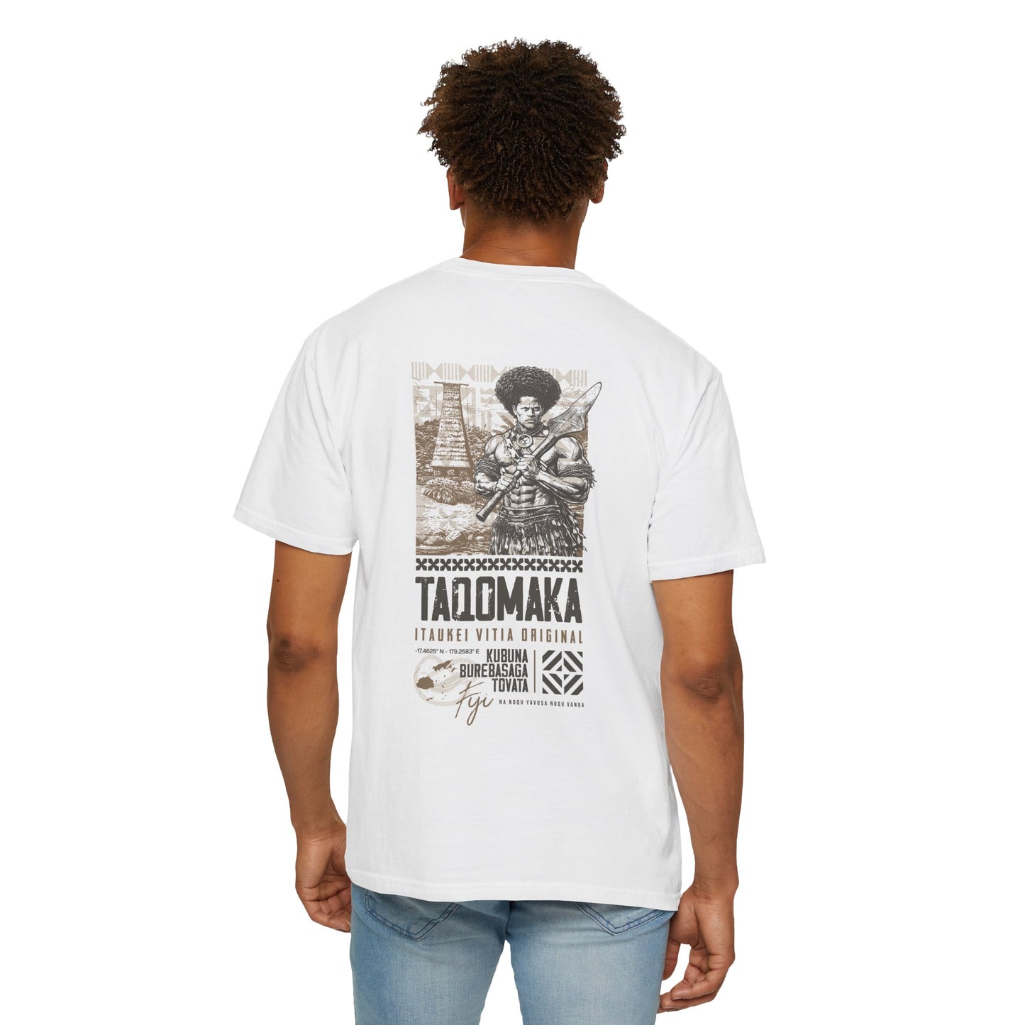 Taqomaka — Vakarau Fijian Motif Graphic Tee