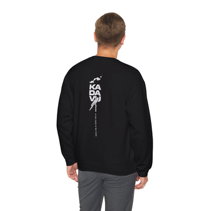 Kadavū Graphic Crewneck Sweatshirt — Kadavu Island & American Flag Travel Vibe