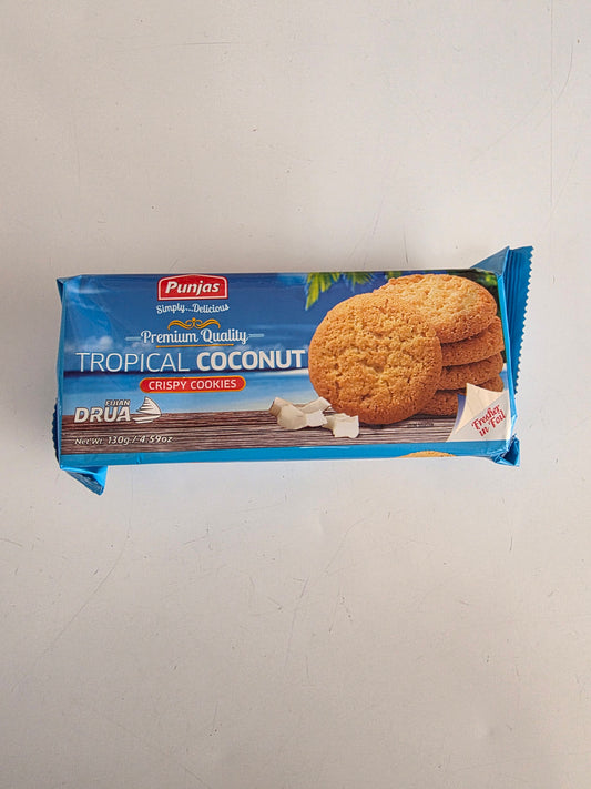 Punjas Tropical Coconut Cookies 130g